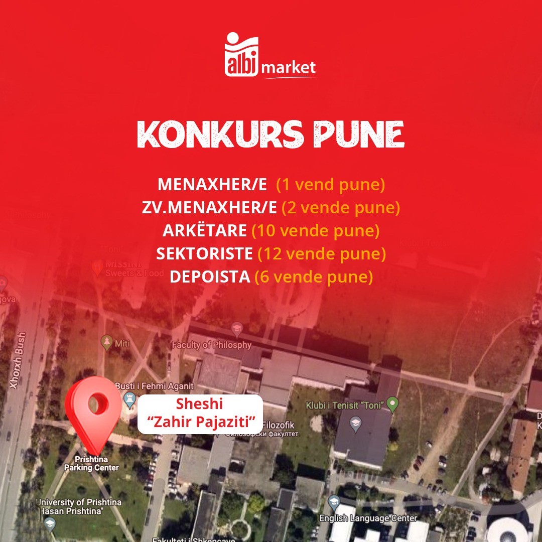 Menaxher/e, Zv.Menacher/e, Arkëtare, Sektoriste, Depoista